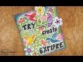 Mixed Media Art Panel with Tim Holtz Idea-ology &amp; Distress Products