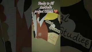 Handmade Social Studies Project File Design | Creative School Project Ideas ✨
