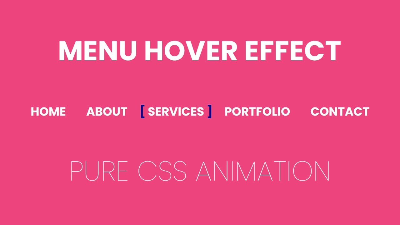 Menu Hover with CSS Animation | CSS Animation Examples - YouTube