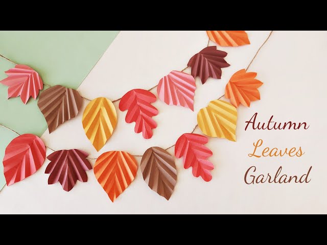 DIY Paper Leaf Garland