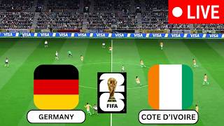 🔴LIVE : Germany vs Côte d'Ivoire WORLD CUP 2026 MATCH SIMULATION VIDEO GAME PES 2021