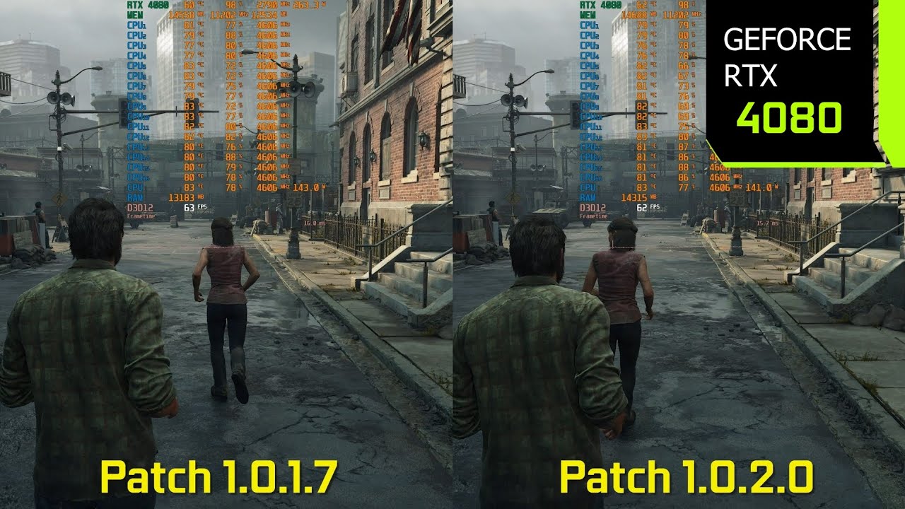 The Last of Us Part 1  1.0.1.7 vs 1.0.2.0 Patch Comparison 