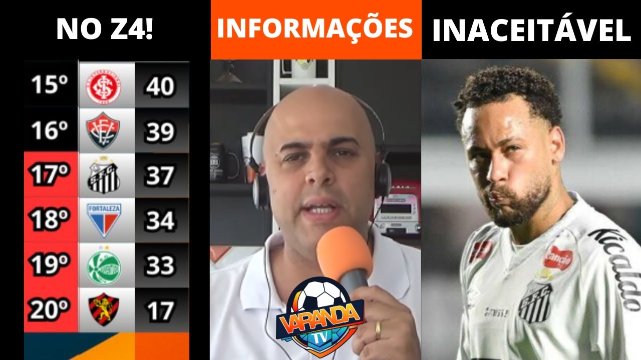 PEIXE ENTRA NO Z4 E JOGA PRESSIONADO CONTRA O INTER | NEYMAR FORA DE DECISÃO É INACEITÁVEL