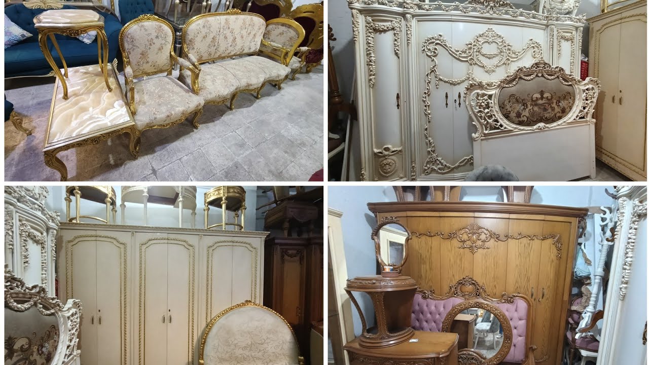 اثاث مستعمل خرج فلل بحاله جيده نوم وسفره خشب زان سوق التونسي البساتين القاهره 