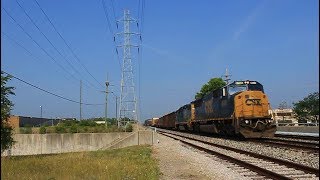 CSX SD60I & GP38-2 make their way east @ Livonia w/ CSX Local D717