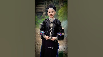 Cô Gái trong bộ trang phục người dân tộc Nùng Hà Giang #shorts #trangphụcdântộc #hatnung #Gáixinh