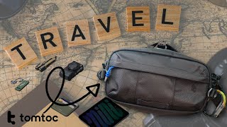 By FAR, the best sling bag for organized travel | tomtoc Wander T26