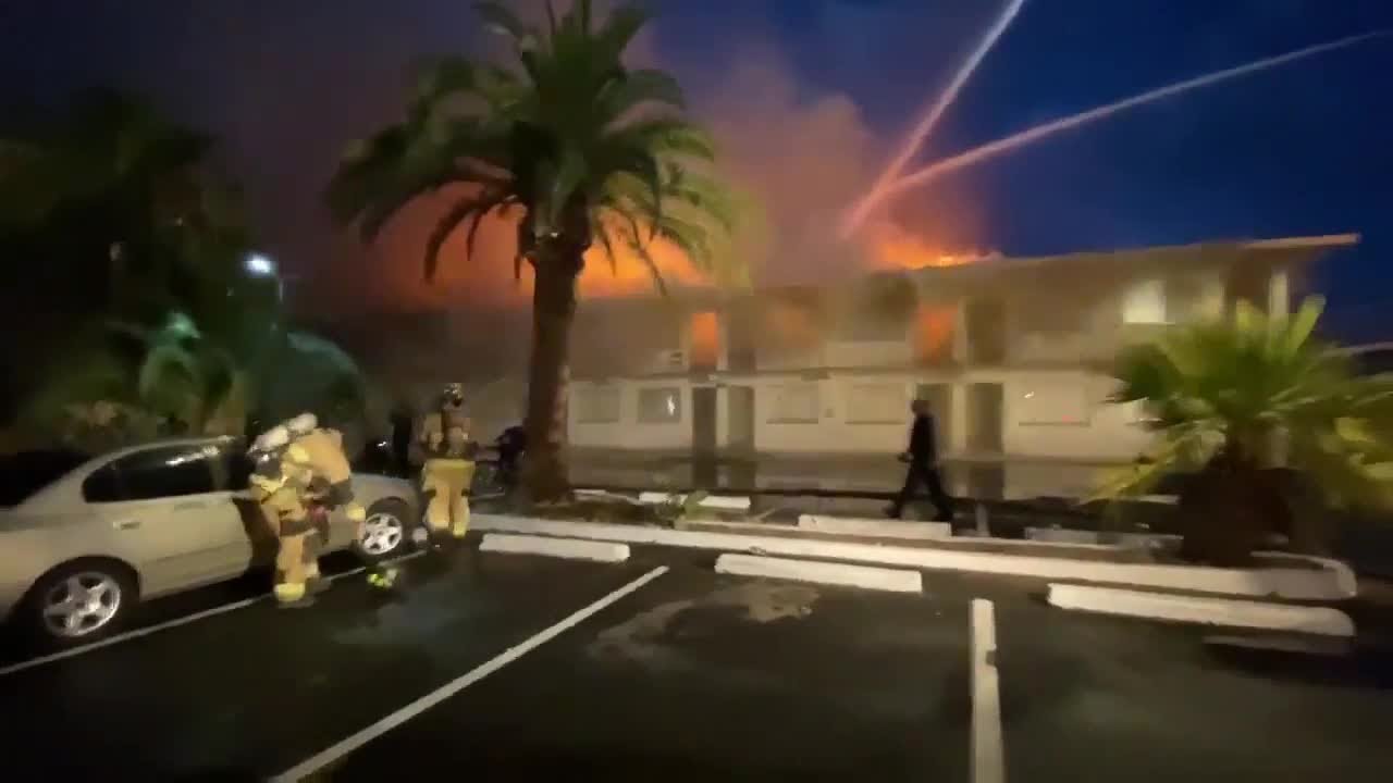TFD battles two-alarm apartment fire on south side - YouTube
