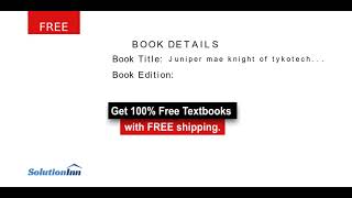 Juniper Mae Knight Of Tykotech City -  100% discount on all the Textbooks