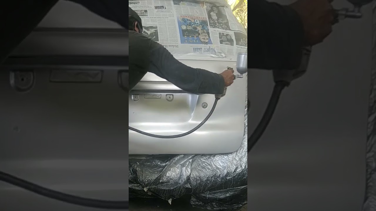 Anti gores cat mobil Toyota Avanza warna silver part 2 - YouTube