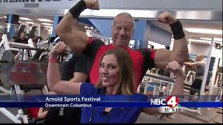 Dion Friedland interviewed by NBC TV re the Arnold Classic, Columbus March 2016
