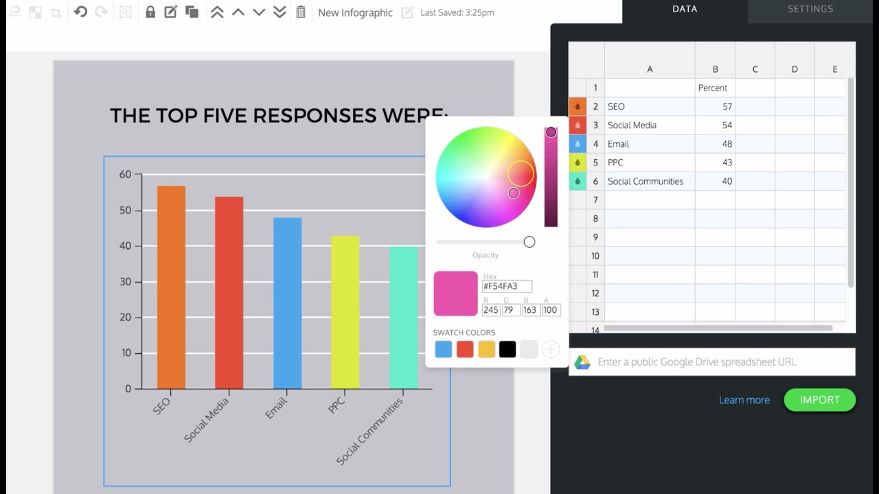 Custom Chart Colors Excel