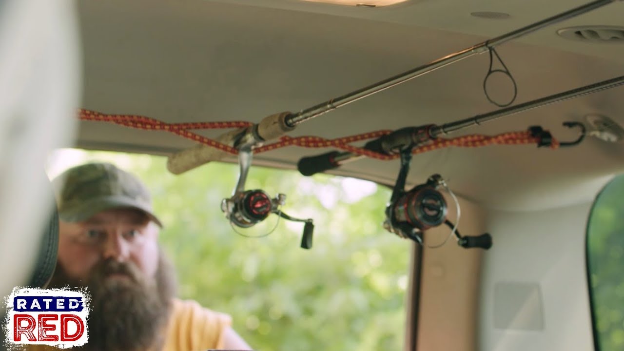 How To Install A Bungee Cord Fishing Rod Holder In Your Suv Youtube