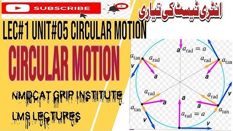 PHYSICS | LECTURE_1  CIRCULAR Motion Unit#5 FSC MDCAT Unit#5 FSC MDCAT