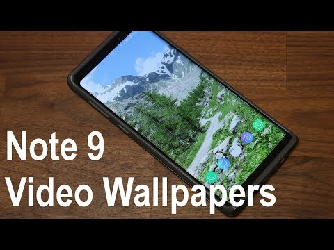 Customize your Galaxy Note 9 using Gorgeous Video Wallpapers for your Lock Screen