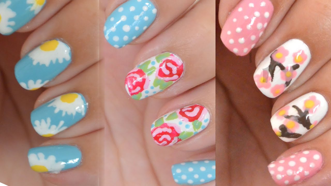 floral nails designs