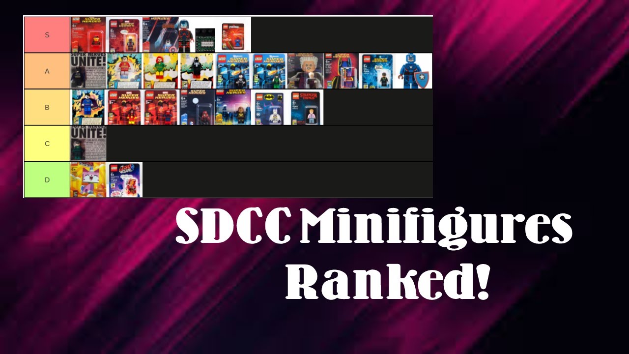 Lego SDCC Exclusive Minifigures Tier List! | ILikePizza