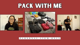 PACK WITH ME ✈️ (Personal Item Only) | Minimalist Packing | Travel Essentials & Tips Minimalist Pack With Me Using A Personal Item Only Packing Tips Travel Essentials