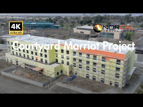 Experience The Stunning Courtyard Marriot Project In Pittsburg, California - 4k Drone Tour!