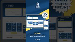 Central Pipeline Tutorial: 📝 Accessing the New Registration & Course Schedule Planning Tool—Students