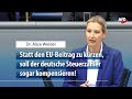 Alice Weidel zur Regierungserklärung zur EU-Ratspräsidentschaft