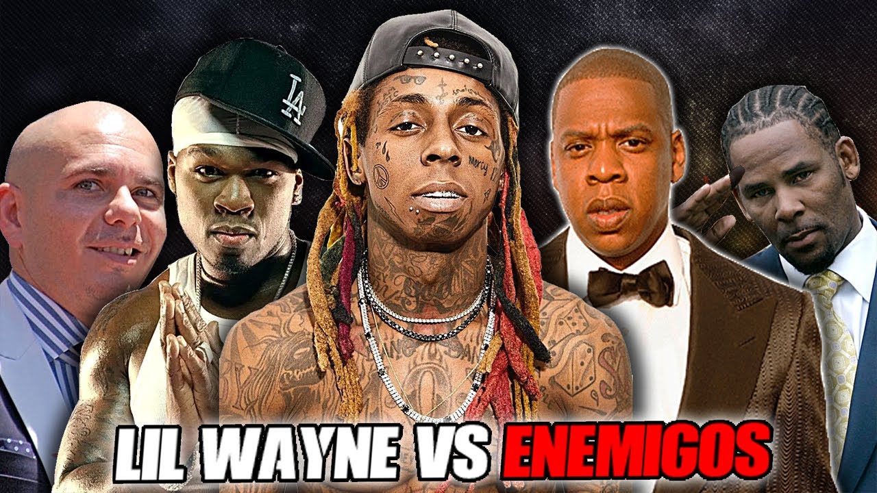 Como LIL WAYNE ENFRENTO a sus ENEMIGOS (Jay Z, 50 Cent, Pitbull y Mas)...