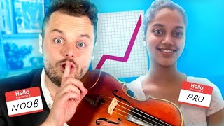 Video thumbnail of "I hired PRO Violin Teachers and Pretended to be a Beginner…"