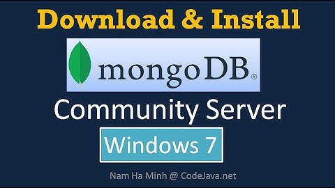Download and Install MongoDB Community Server on Windows 7