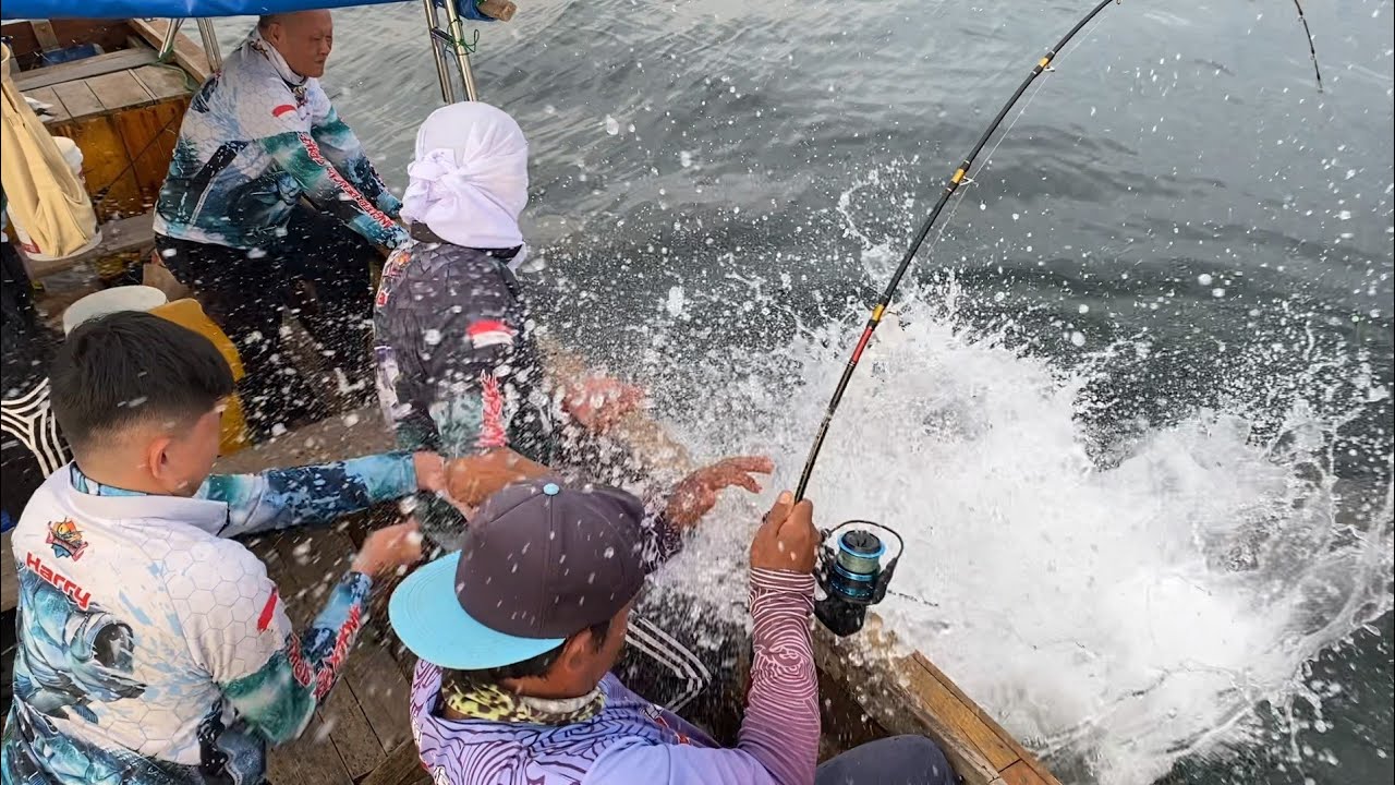 REEL HAMPIR JEBOL ROD HAMPIR PATAH, LUAR BIASA TARIKAN MONSTER INI