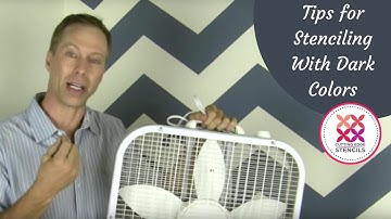 Pro Tip for Stenciling with Dark Colors with Cutting Edge Stencils