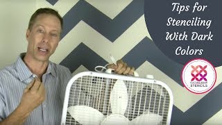 Celebrity Pro Tip for Stenciling with Dark Colors with Cutting Edge Stencils Net Worth