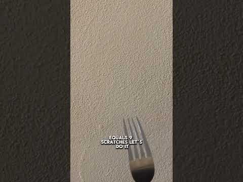 Haha it's day 3 😂 until the wall scratch #funnyshorts #forkvswall #challenge #forkvswall