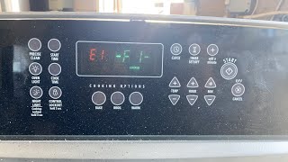 Error code E1-F1. Gas stove repair with code E1-F1, control replacement