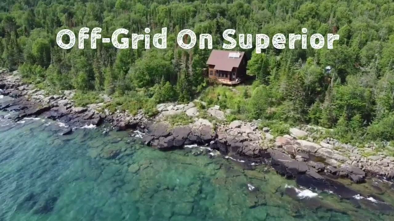 Off-Grid On Superior Aerial Video - A North Shore Vacation Rental