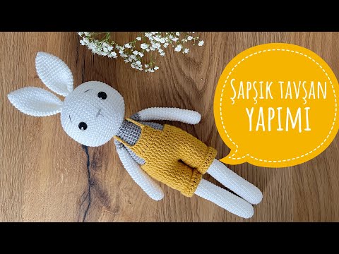 Amigurumi kolay tavşan yapımı💛(1/2) (kafa,kulak,,bacaklar,kollar) #amigurumierkektavşan#amigurumi