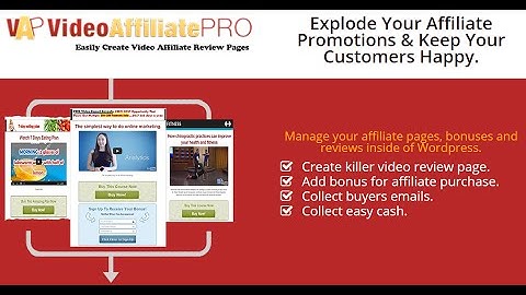 Video Affiliate Pro plugin - VAP