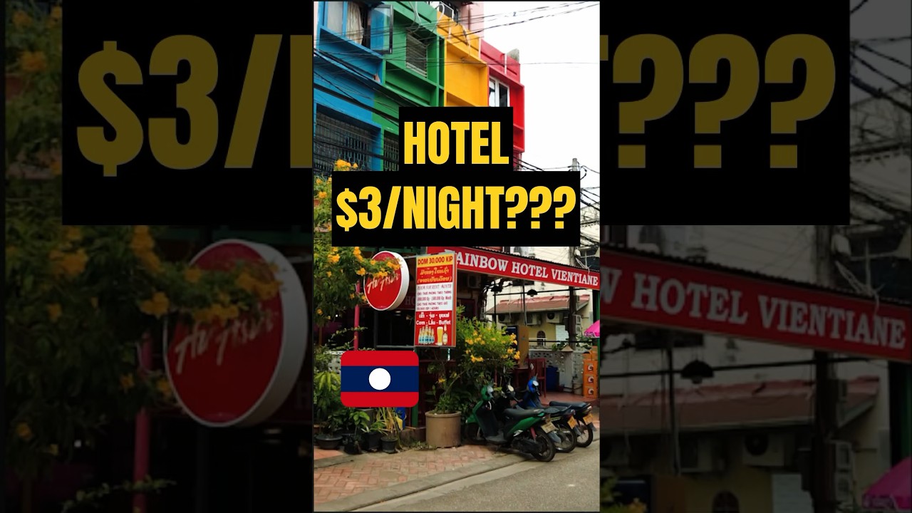 $3 Hotel In Vientiane! 