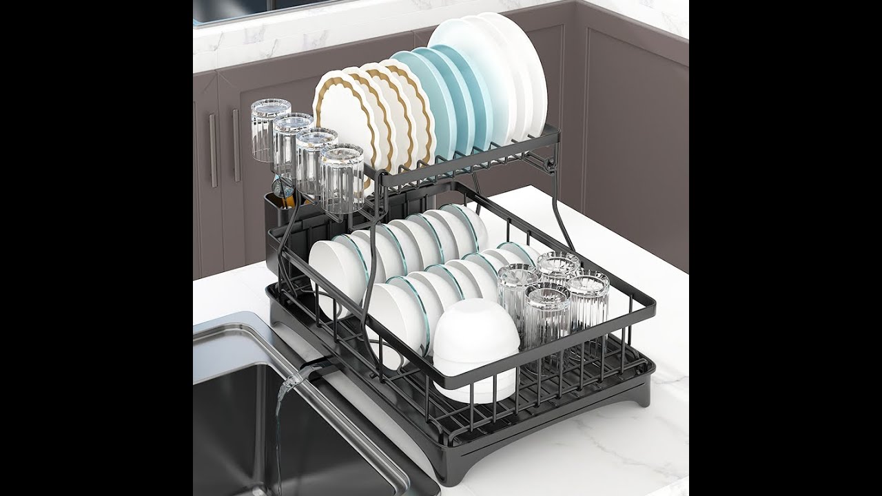 How to assemble the dish drying rack? 