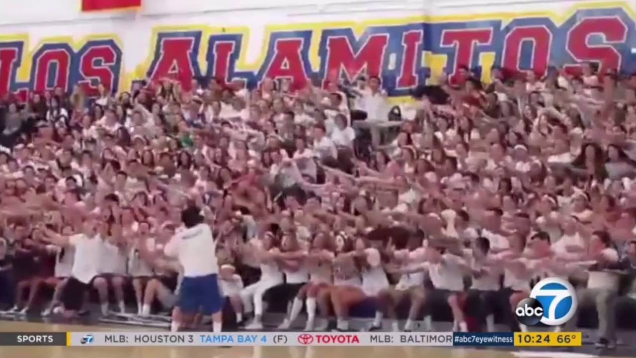 Los Alamitos High School Wins BEST STUDENT SECTION On ABC7 YouTube