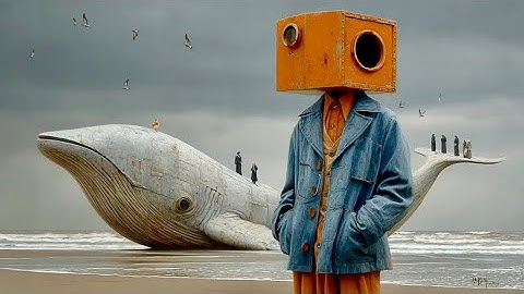 Retrofutura Surreal AI Film – On My Journey : Villages Above the World | AI 4K