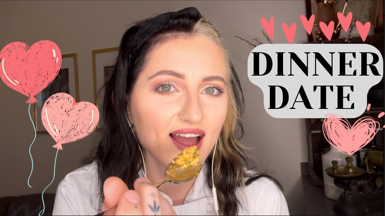 ASMR: DINNER DATE, Eating The Mac and Cheese We Cooked Together - YouTube