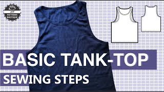 Tank Top for Men — Complete Sew-Along Tutorial (No Talking) | PDF Patterns Boutique