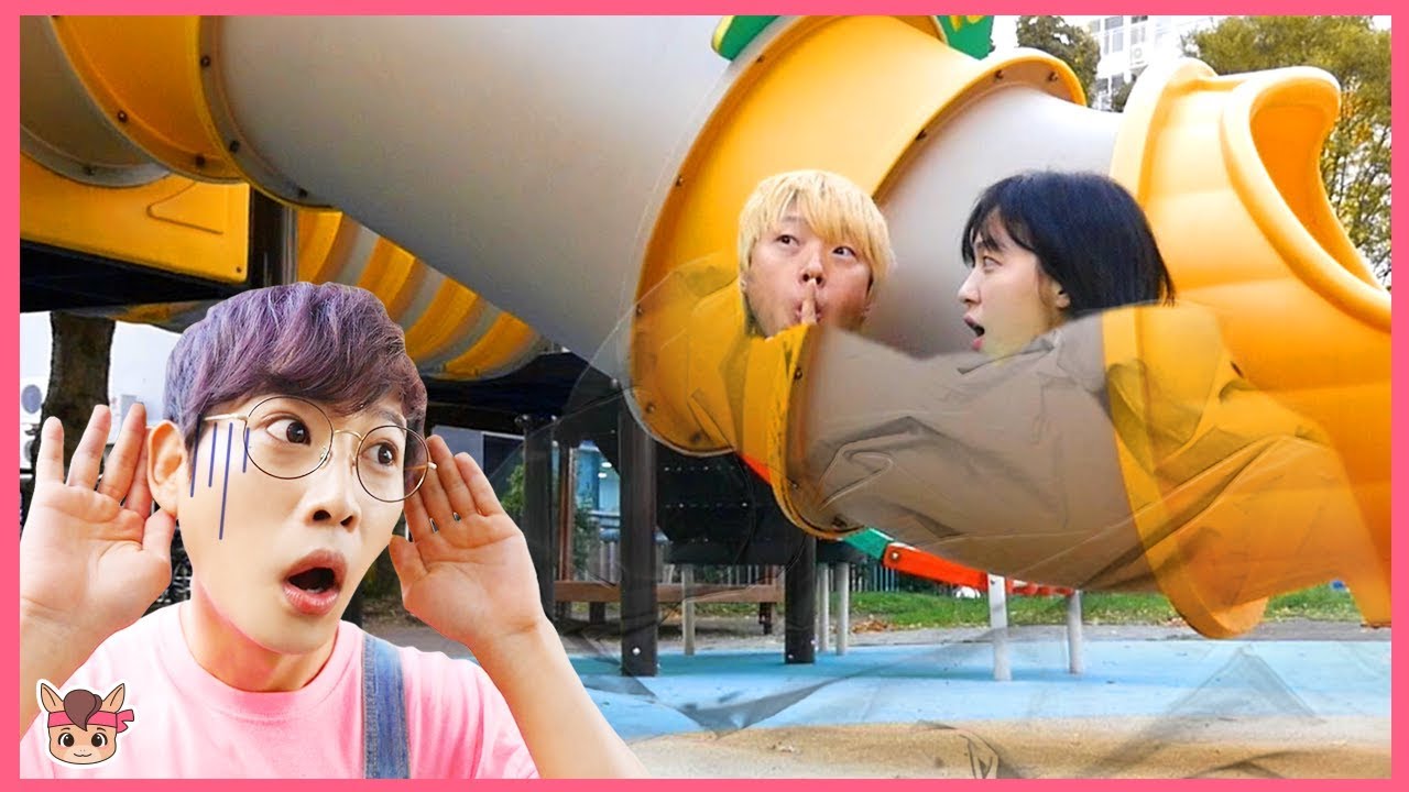 Hide and Seek with Magic Cloak Toys Pretend Play For Kids 투명 망토 있다고 ...
