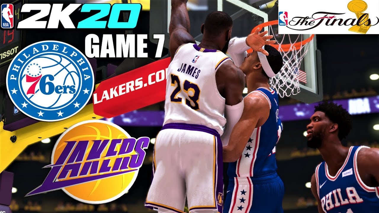 NBA 2K20 Gameplay Full Match NBA Finals Game 7 Lakers vs 76ers - CPU ...