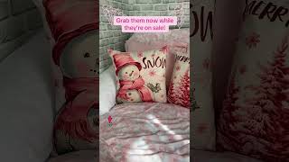 Beautiful Christmas Throw Pillow Covers 18x18 on Sale!
