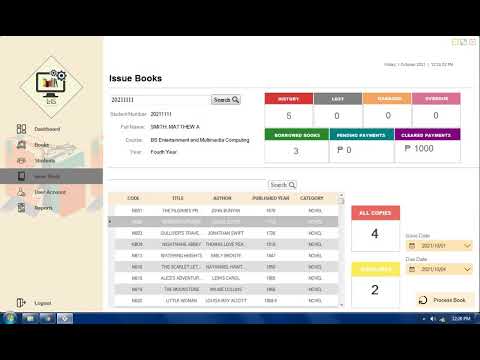 Library Management System using WinForms Vb.net and MySql
