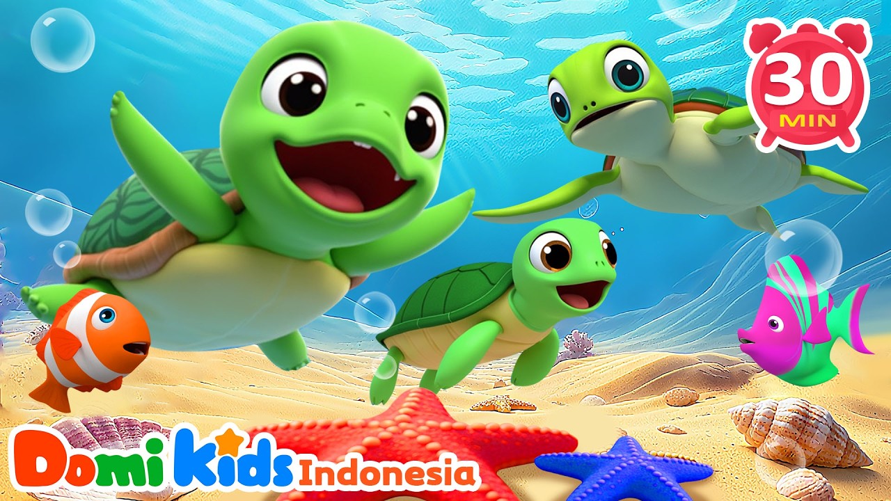 Lagu Hewan Laut 🐳 | Lagu Hewan & Kumpulan Lagu Anak Indonesia | Domi Kids
