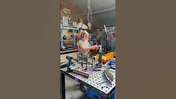 Building the frame for my touring unicycle #unicycling #unipacking