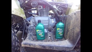 2016 honda recon engine oil and diff oil change plus lift kit and spacer updates