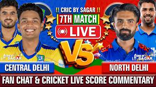 Central Delhi Kings vs North Delhi Strikers | Cricket Live Score & Commentary | 3 Aug 2026 screenshot 1
